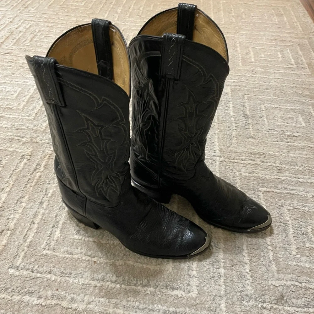 Tony Lama Black Stallion Cowboy/Western Boots. Men’s Size 9.5 - Picture 8 of 16